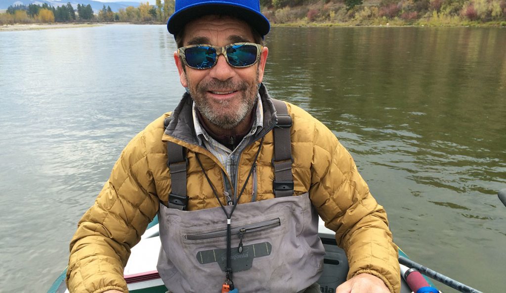 Huey Lewis on the Clark Fork River, Montana.